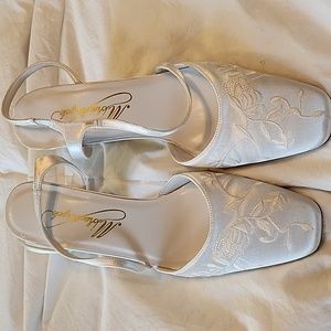 Michelangelo embroidered wedding shoes